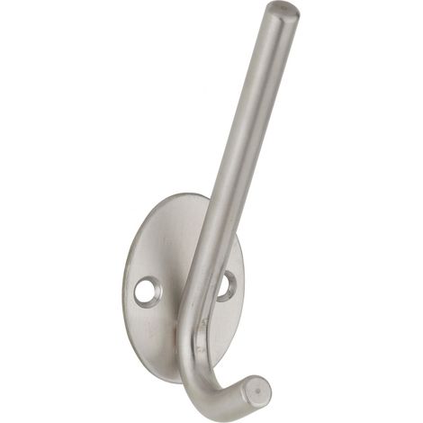 Patère crochet, inox, H.102mm, satin - (1/3)