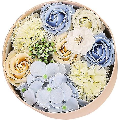 Coffret cadeau de 1 savon et arrangement floral (1/3)