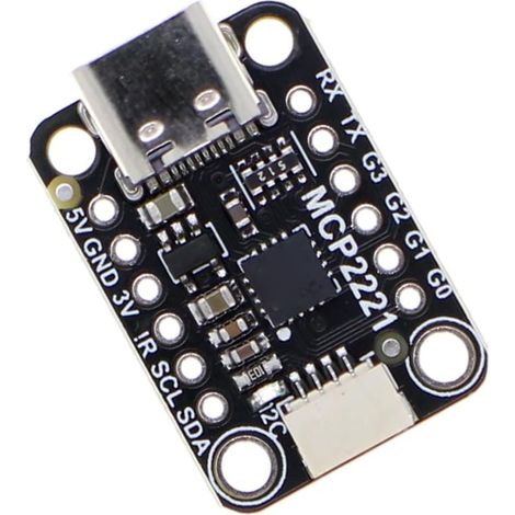 USB-zu-GPIO-ADC-I2C-Adaptermodul, kompakte und vielseitige Platine zur einfachen Sensorintegration, 10-Bit-ADC für QT- und Qwiic-Stemma-Anschlüsse (1/5)