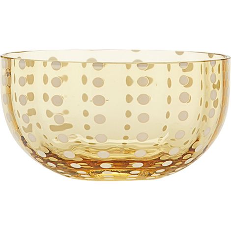 Zafferano Lot De 6 Bols Perle En Verre Fait À La Main Couleur Ambre, Design Artisanal Élégant Et Sophistiqué Pour La Table Contemporaine (1/3)
