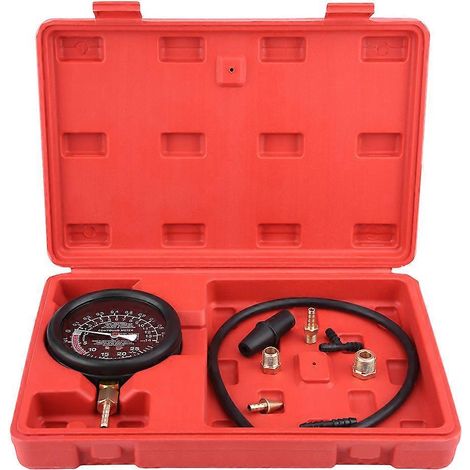 Testeur de dépression pour pompe à carburant et carburateur de moteur automobile, manomètre de pression et de fuite (1/4)
