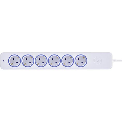 Blaupunkt Steckdosenleiste 6-fach 2m mit Touch-Schalter, beleuchtet Steckdosenleiste (1/3)