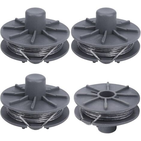 Pair Bobine de fil de rechange pour coupe-bordure Gardena Art 9805, 9806, 9807, 9808, 9809, 9827, 8846, 8847, 8848, 9870, 9872, 9874 Longueur 6,1 m Ø 1,6 m mm (4 1 pièce) (1/5)