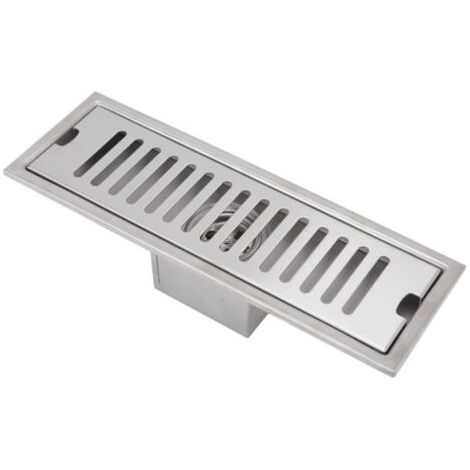 (Comme sur les images)Caniveau de douche Drain de douche linéaire de 12 pouces - Blanc - Acier - 30x9,9 cm