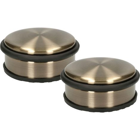 KOTARBAU Lot de 2 butoirs de porte bas patiné pour portes (1/5)