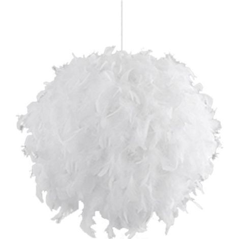 Un lustre moderne en plumes pour créer un éclairage élégant dans votre salon et votre chambre. (1/5)