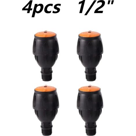 (4 pièces 1-2) Têtes d'arrosage rotatives à 360° à longue portée pour l'agriculture et l'irrigation des pelouses - Compatibles avec les raccords de 1/2" et 3/4" (1/5)