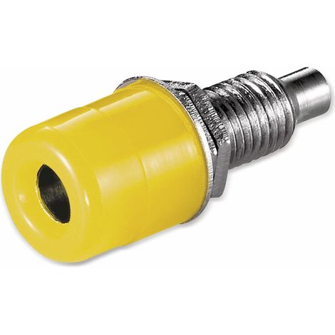 GOOBAY Fiches téléphoniques 4 mm, jaune, 10 pièces