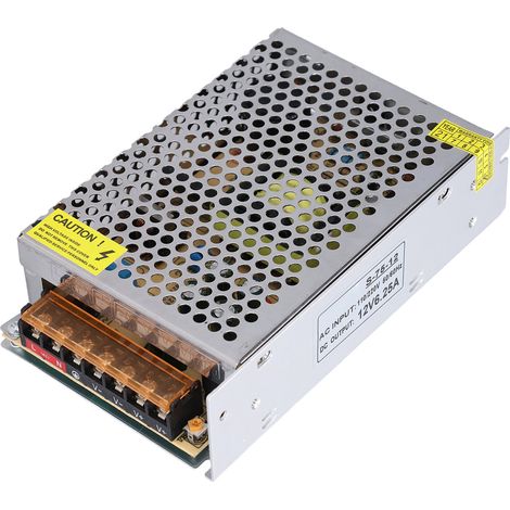 Transfo alimentation découpage S-75-12 alliage aluminium protection surcharge court-circuit surtension surtempérature large usage LED 3D imprimante ampli CCTV ordinateur (1/5)
