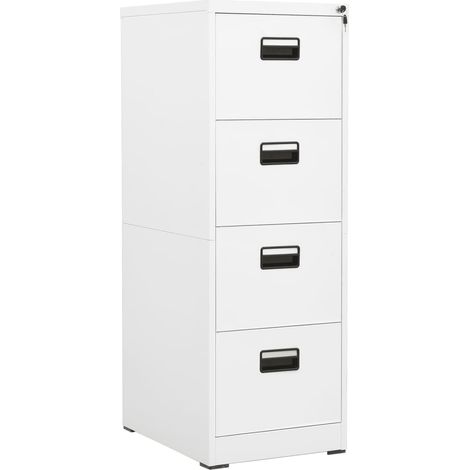 Classeur Blanc 46x62x133 cm Acier (1/5)