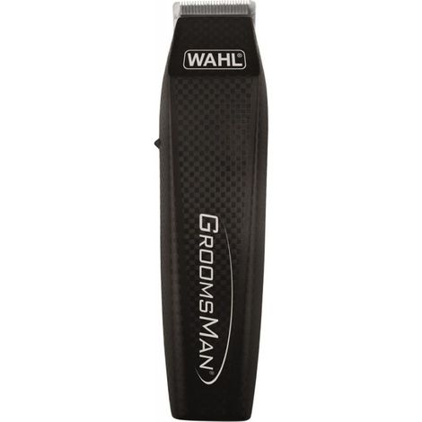 Recortadora multiusos - WAHL - GroomsMan todo en uno - Cabezal de corte profesional y extraíble - Negro (1/3)