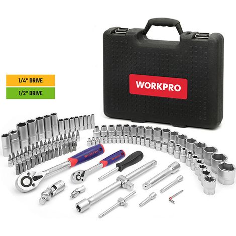 Juego de herramientas mecánicas de 108 piezas workpro (1/5)