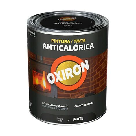 Oxiron pintura negro mate anticalorica 250ml 302 titan