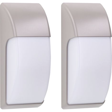 Forlight Area - Aplique de Pared Exterior para Bombilla E27. Aplique Exterior de Pared o Techo para Jardín y Terraza. Lámpara de Pared Impermeable IP65. Color Gris