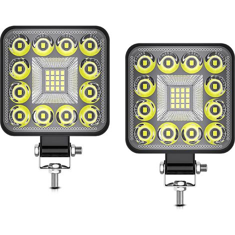 Set aus 2 weißen LED-Lichtleisten, 7,6 cm (3 Zoll) und 160 W, ideal für Arbeiten, Nebelscheinwerfer und Offroad-Fahrten (Auto, LKW, SUV, Quad, SSV, Wohnmobil, Boot). (1/3)