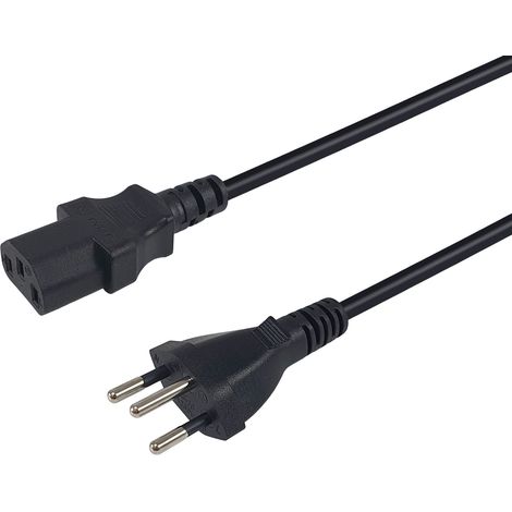 Equip 112241 câble électrique Noir 3 m T12 Coupleur C13