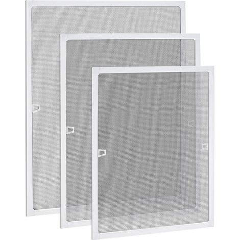 Fliegengitter Fenster 120x140cm mit Aluminiumrahmen, ohne Bohren, zuschneidbar (1/5)