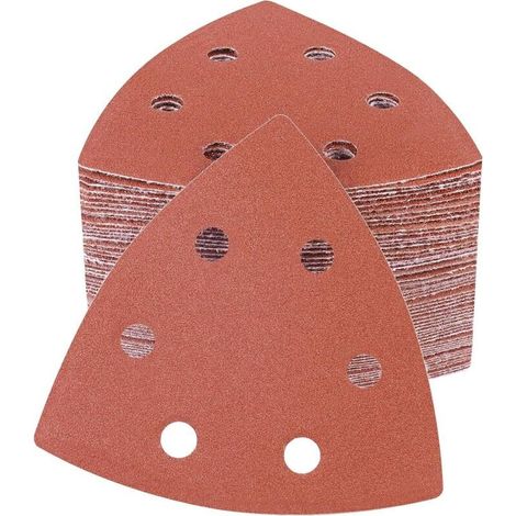 50 Pièces Delta-Triangles Ponçage Papier Abrasif Pour Ponceuse 93 x 93 x 93 mm Papier Ponceuse Triangulaire 150 Grain Disques Abrasifs pour Ponceuses (1/4)