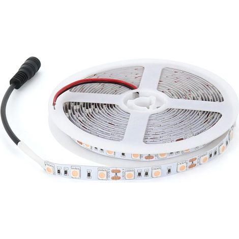 IluminaShop - Tira de LED 72W 12V DC SMD5050 60 LED/m 14,4W/m IP20 Violeta (5 metros)  Ultravioleta (1/2)