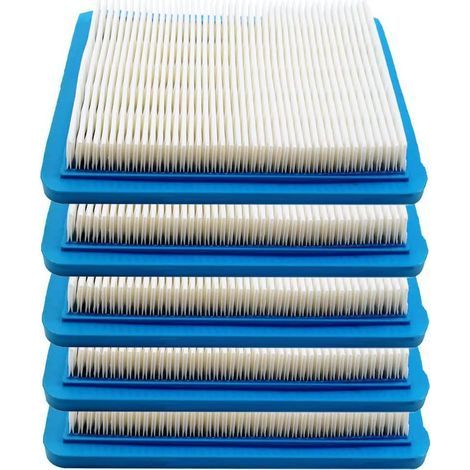 Lote de 5 filtros de aire para cortacéspedes Briggs & Stratton - Número de pieza de repuesto 491588S 4915885 para motores de cortacéspedes (1/4)