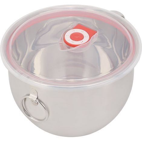 1 Bol nomade en acier inoxydable 1300ml, anse double, couvercle silicone, pour nouilles, riz, soupe (1/5)