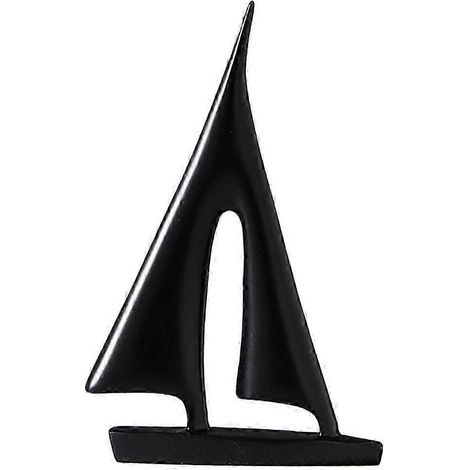 Maquette de voilier nordique en résine, sculpture de voilier moderne, accessoire de décoration pour la maison et le salon. (1/5)