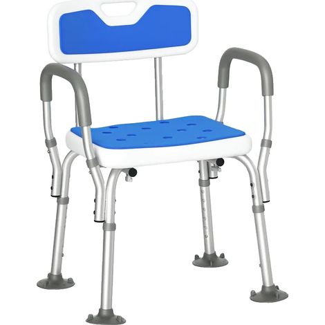 Tabouret de douche, design ergonomique, hauteur réglable, T1003-01-07919 (1/2)