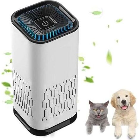 Purificateurs d'air pour animaux de compagnie, mini purificateurs d'air portables pour animaux de compagnie, pour les odeurs d'urine et de crottes d'animaux, silencieux, élimine les odeurs XXW (1/4)