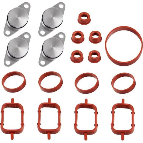 4 x 22mm Kit de suppression clapets d'admission joint collecteur admission 11612245439 pour E87 E46 E90 E91 E92 E93 E39 E60 E83 E53 (1/4)