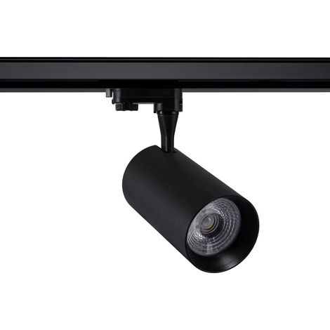 Faretto LED Binario Trifase 30W Vulcan Nero 3000K Bianco Caldo
