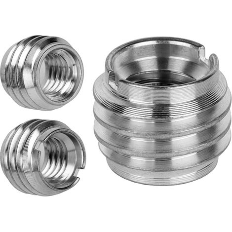 Adapterhülse Reduzierstück Stativ 3/8" Innengewinde auf 5/8" Außengewinde Aluminium 12 mm (1/5)