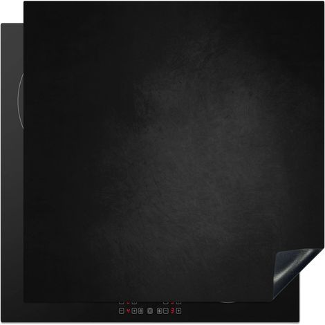 PROTECTION PLAQUE INDUCTION Béton - Noir - Gris - Texturé - Industriel Couvre Plaque De Cuisson 78x78 cm (1/5)