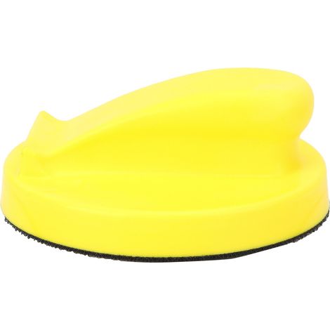 Support de disque de ponçage de 12,7 cm (5 pouces), bloc de meulage manuel, tampon de polissage auto-adhésif à fixation auto-agrippante