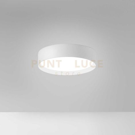AVA P/P -PLAFONIERA IN ALLUMINIO BIANCO A LED 3000-4000K 2000-2100LM 30W DIMMERABILE D.40CM
