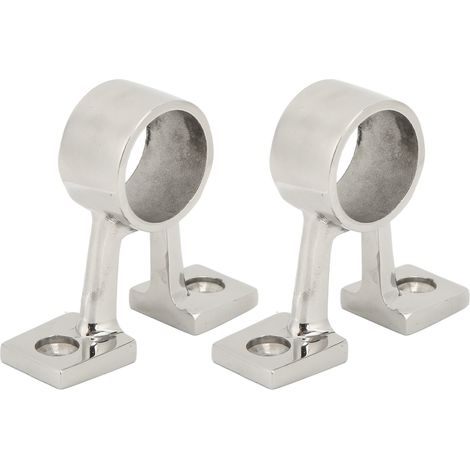 2x Support Central Main Courant Bateau Marine Inox 316 pour Tube 25mm - Accessoire Rampe Yacht (1/5)