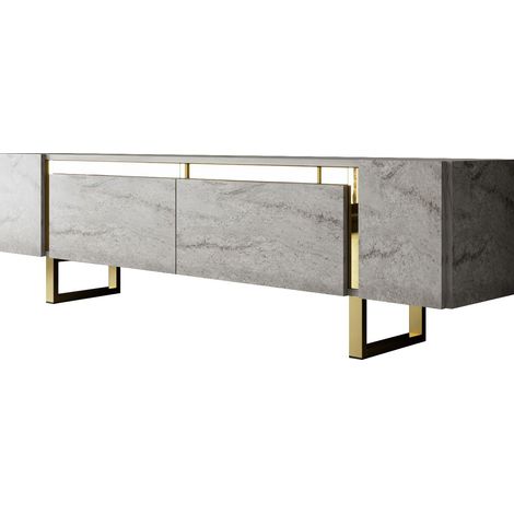 Mueble TV, mesa TV, mueble bajo. Stand Travertine Gold (1/5)