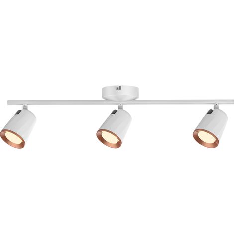 Rampe métal 3 spots LED 18W blanche Solange Rabalux (1/3)