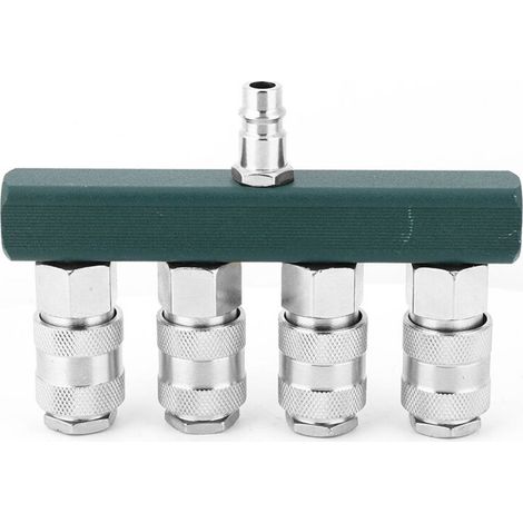 4-Wege-Schnellkupplung, 1/4 Zoll NPT-Gewinde, hochwertige pneumatische Schlauchkupplungen für eine breite Palette von Systemen und Geräten FLITI (1/4)