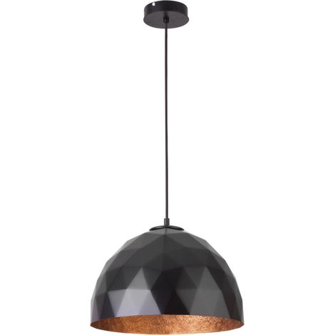 Suspension moderne noir/cuivre Ø35 Diament E27 Sigma (1/3)