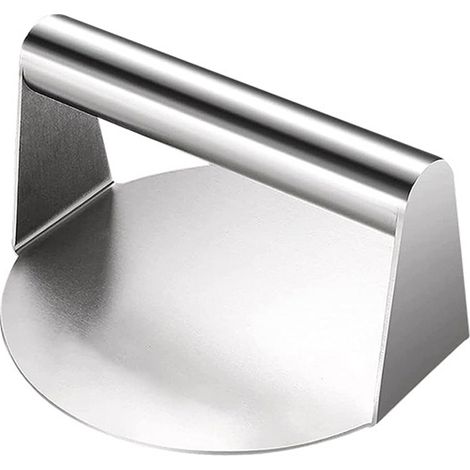 Presse à hamburgers, écraser-hamburgers rond en acier inoxydable de 14 cm, pour plancha (1/5)