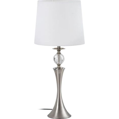 Lampe de table en métal gris (1/3)