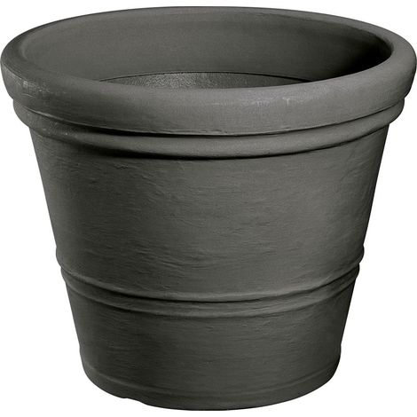 Geli Pflanztopf Milano Ø 50 x 42,5 cm anthrazit Kunststofftöpfe