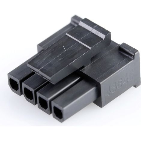 Molex Buchsengehäuse-Kabel Polzahl Gesamt 4 Rastermaß: 3 mm 436450408 1 St. Bag