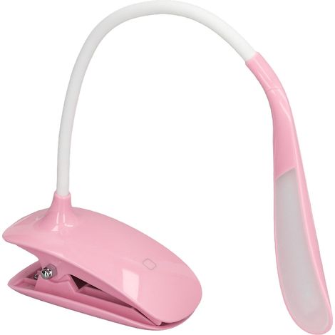 USB-wiederaufladbare Schreibtischlampe, LED-Klemmlampe für Arbeit, Schlafzimmer, Arbeitszimmer (weißes Licht, integrierter Akku enthalten) (1/5)
