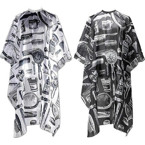 Tablier de coiffure imperméable / uniforme de coiffure, lot de 2 pièces, couleurs assorties (1/5)