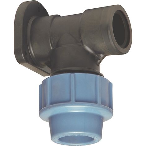 Applique murale Plastique pour tube PE D25 - F20/27- Serrage extérieur (1/3)