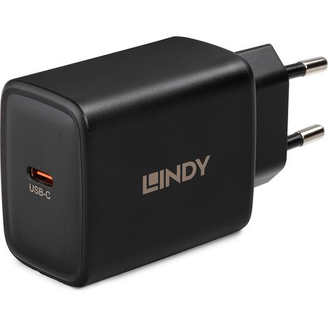Lindy 73448 chargeur d'appareils mobiles Universel Noir Secteur Charge rapide Intérieure