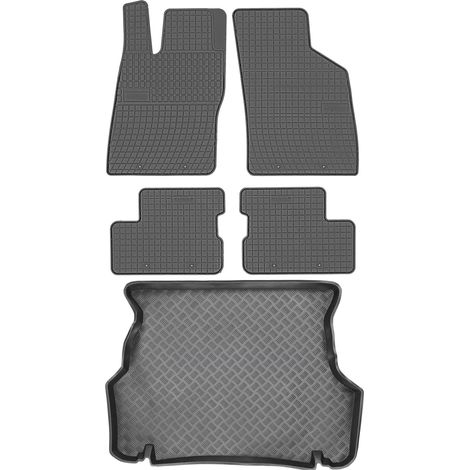 Juego de alfombrillas de goma para coche y alfombrilla para maletero para Opel Astra I F Sedán (1991-2002).