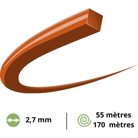 Corde de coupe Husqvarna OPTI QUADRA 2,7x170m Renforcée ORIGINAL