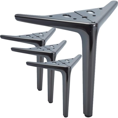 4 patas metálicas modernas – sofá/cama/escritorio – soportes reemplazables – universal